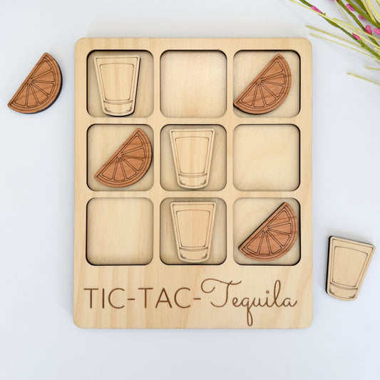 Tequila Tic-Tac-Toe Board