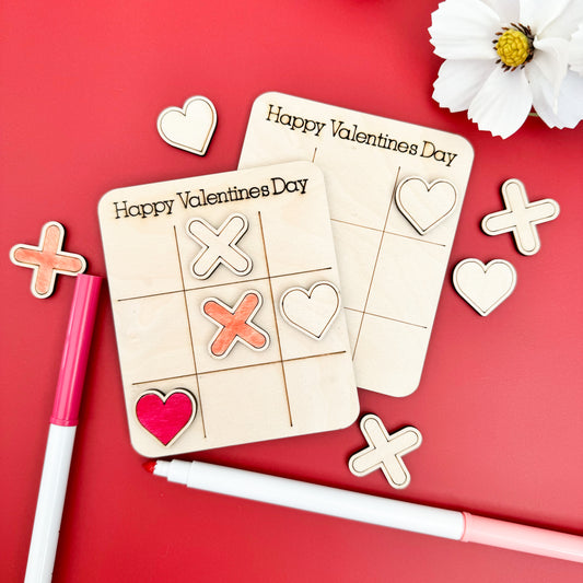 Mini Valentine's Day Tic-Tac-Toe Board