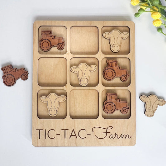 Farm Tic-Tac-Toe Board
