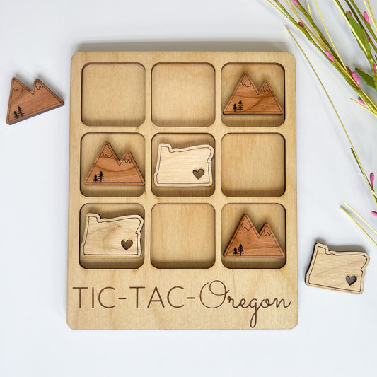 Oregon Tic-Tac-Toe Board