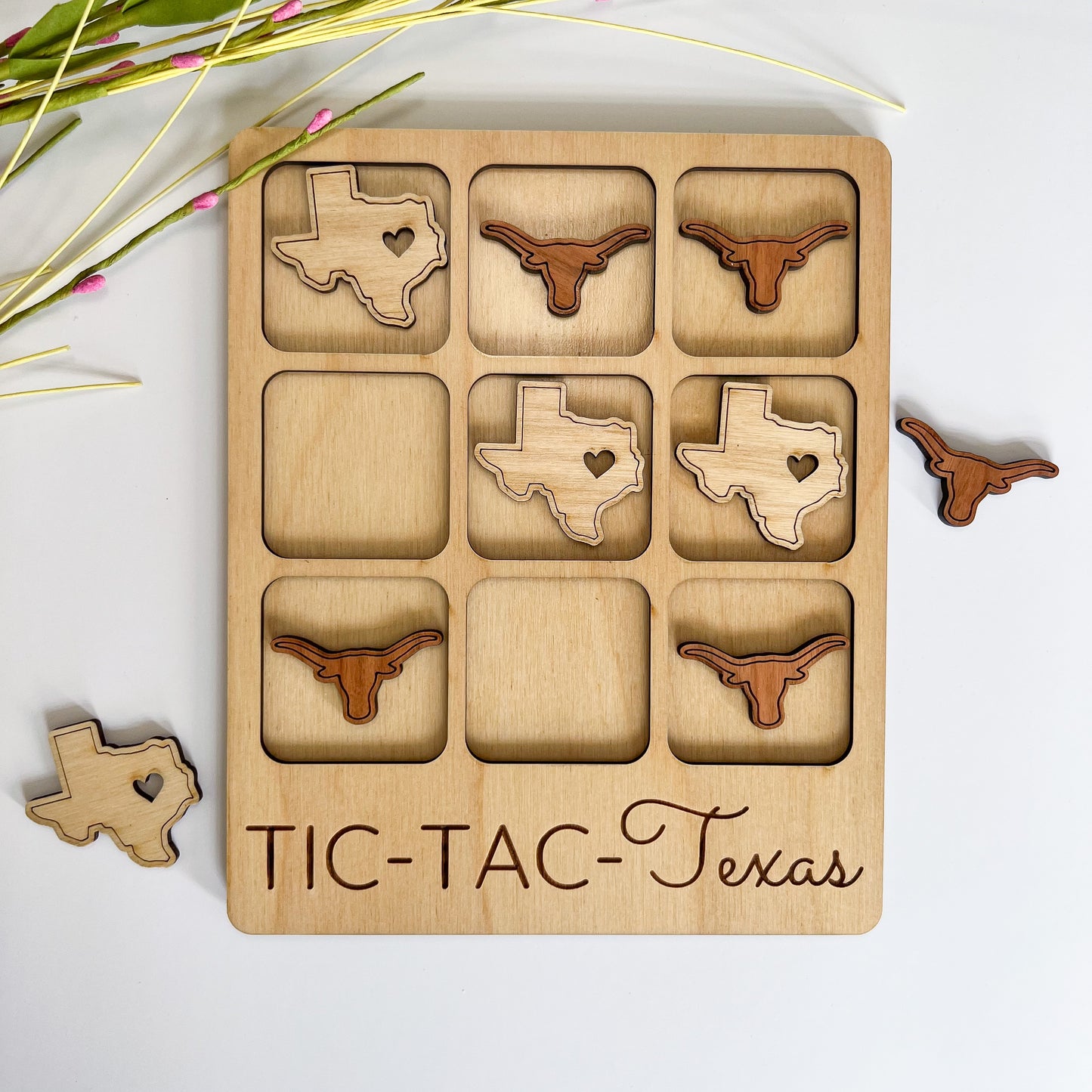 Texas Tic-Tac-Toe Board