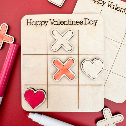 Mini Valentine's Day Tic-Tac-Toe Board