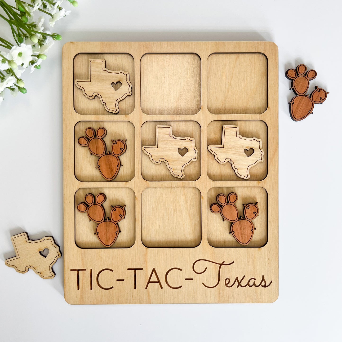 Texas Tic-Tac-Toe Board