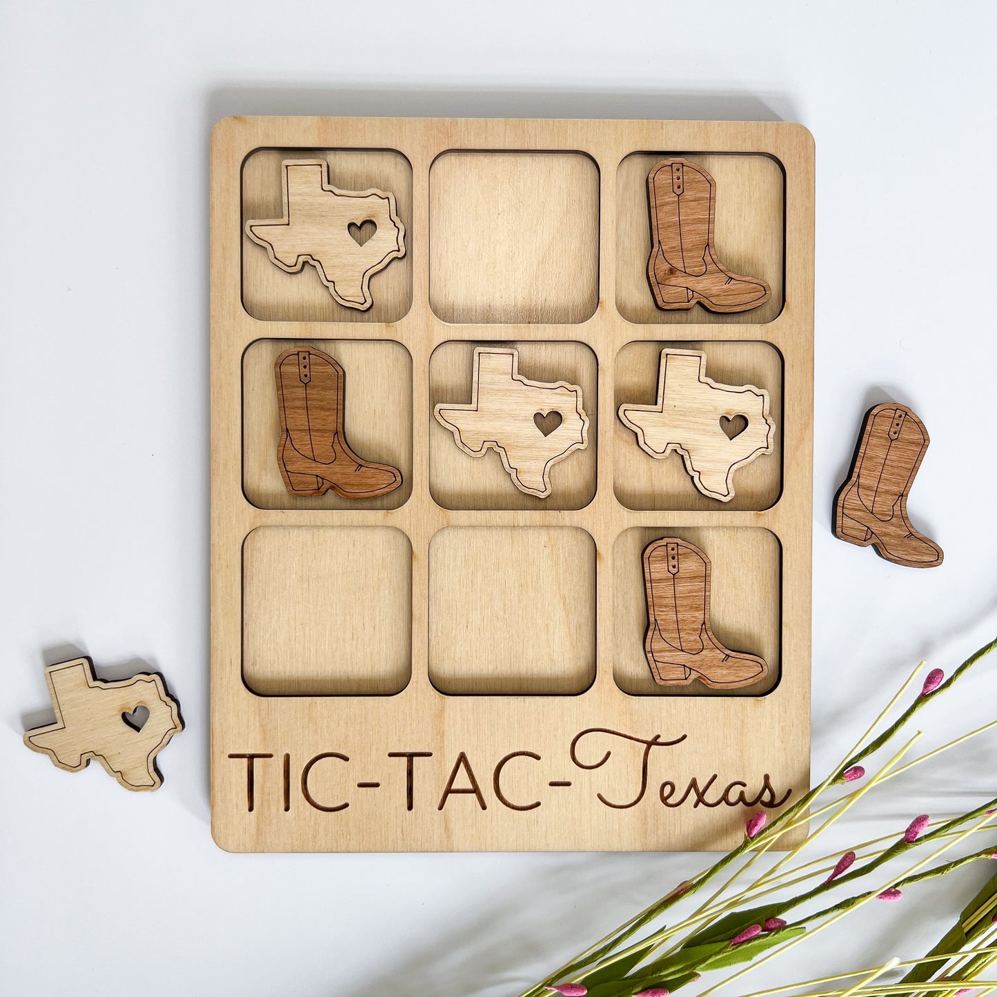 Texas Tic-Tac-Toe Board