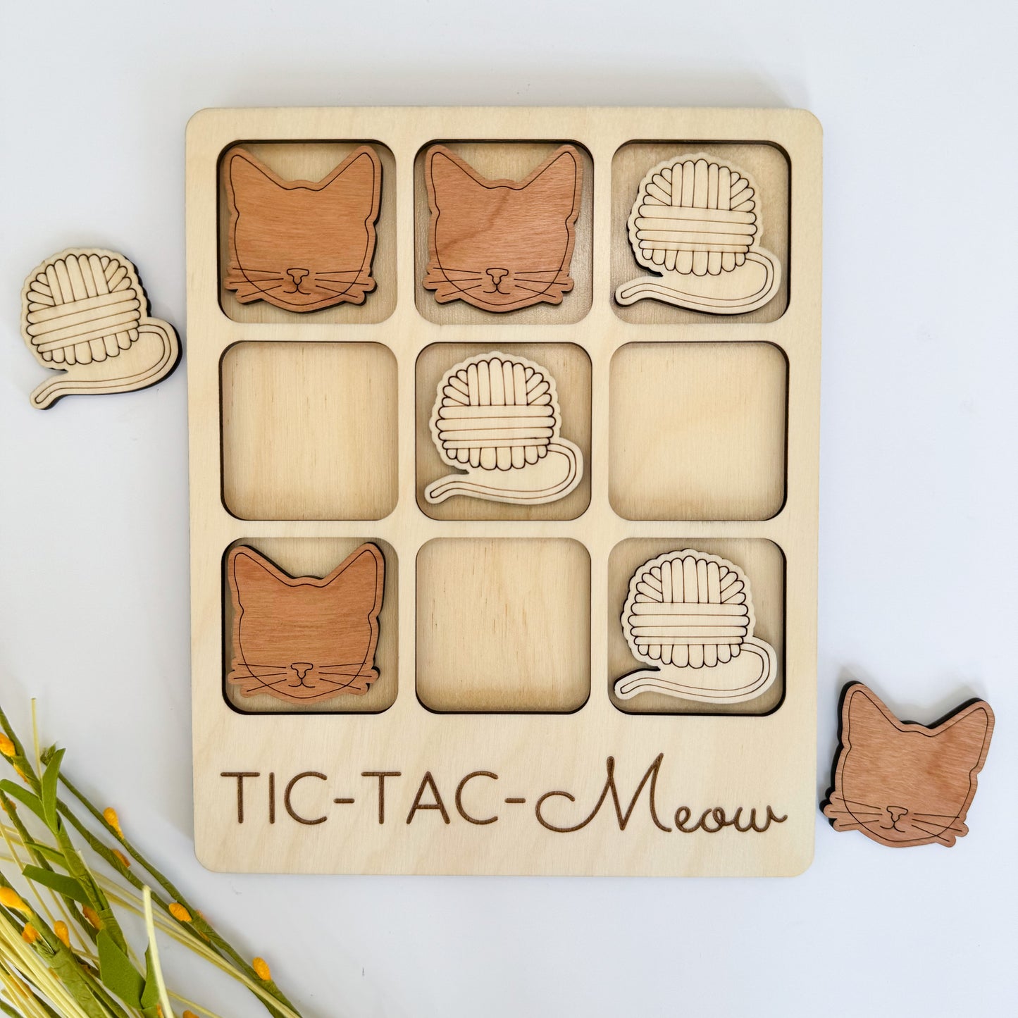 Cat Tic-Tac-Toe Board