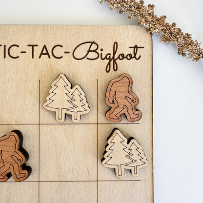 Mini Bigfoot Tic-Tac-Toe Board