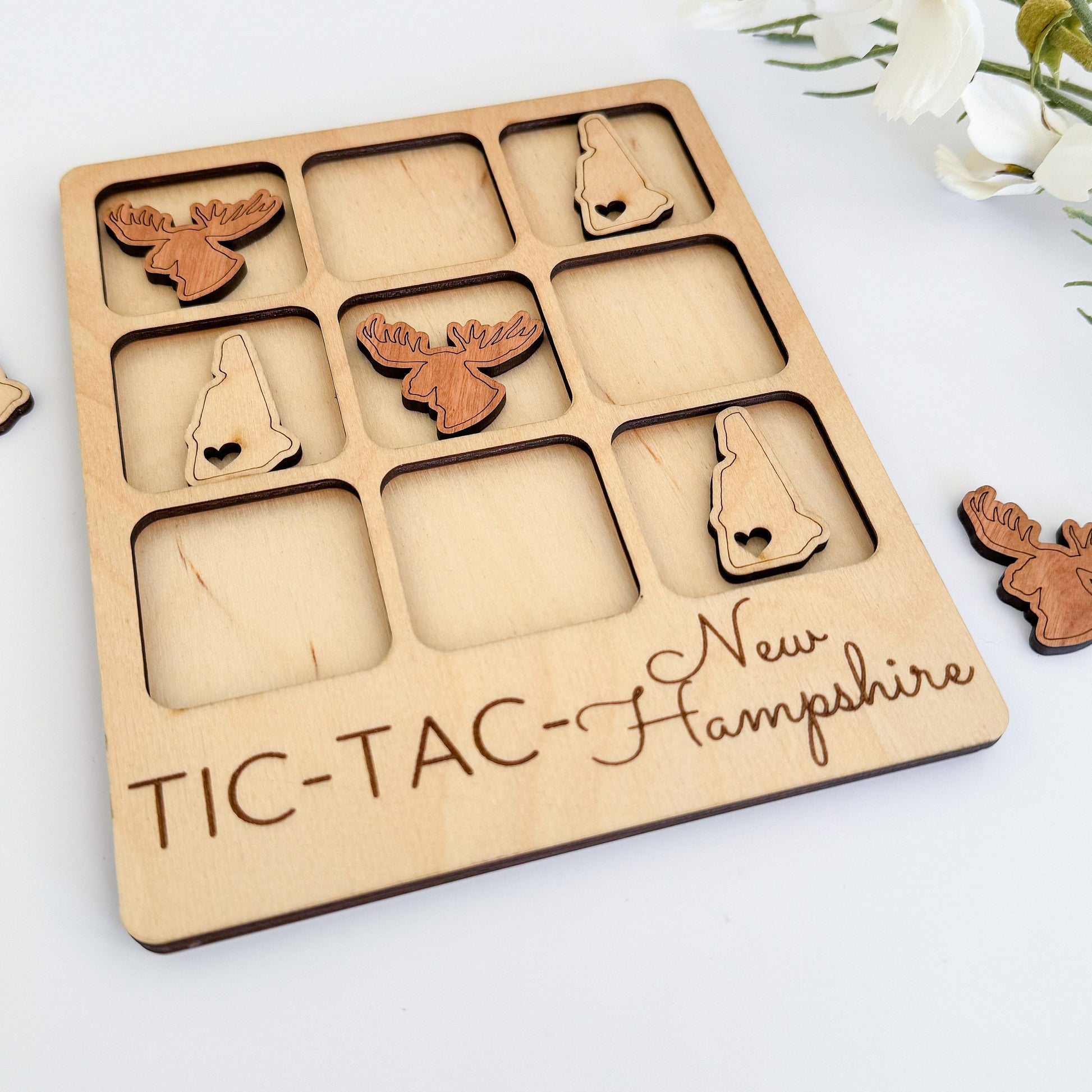 a wooden puzzle with a picture of a dog and a bear