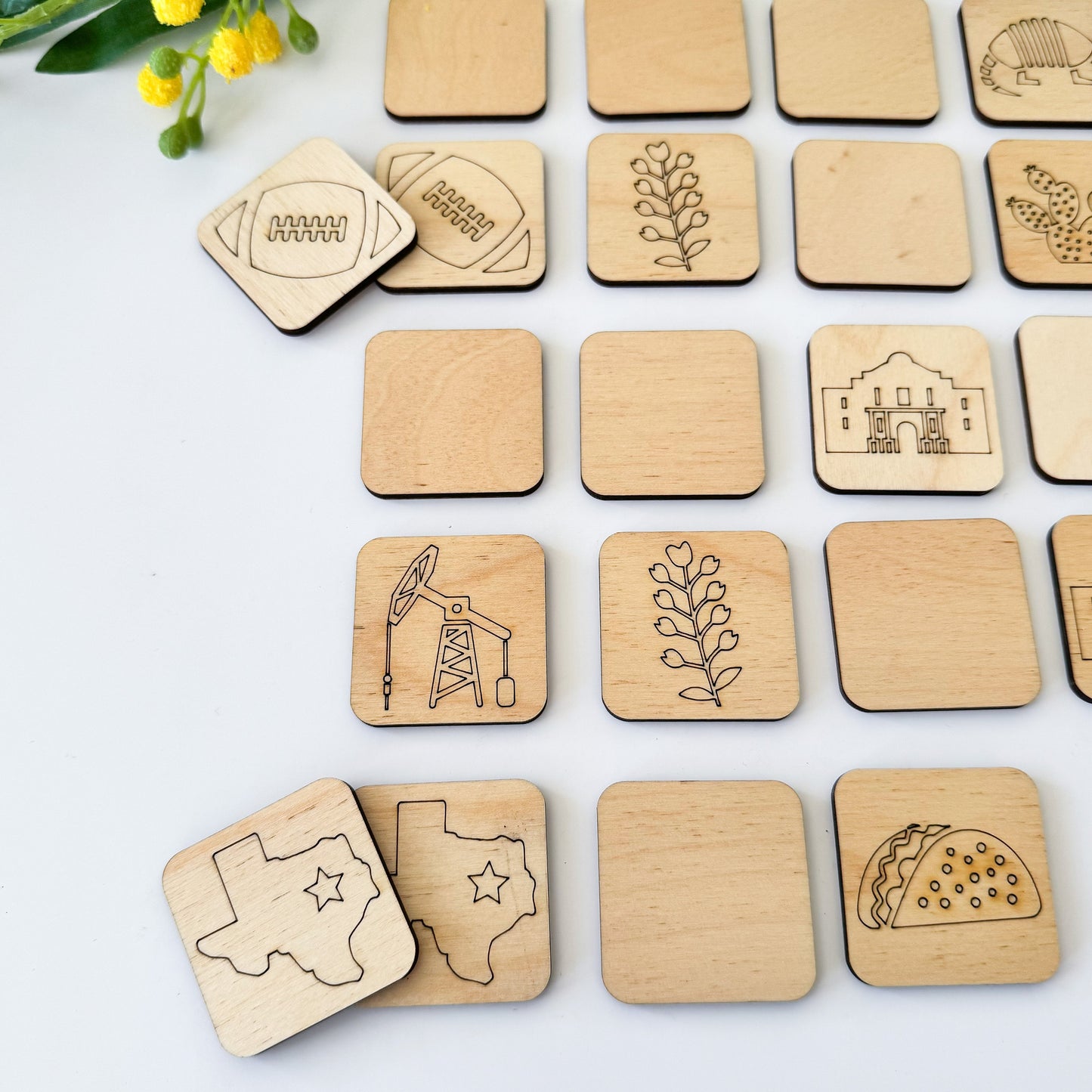 State Wooden Memory Game