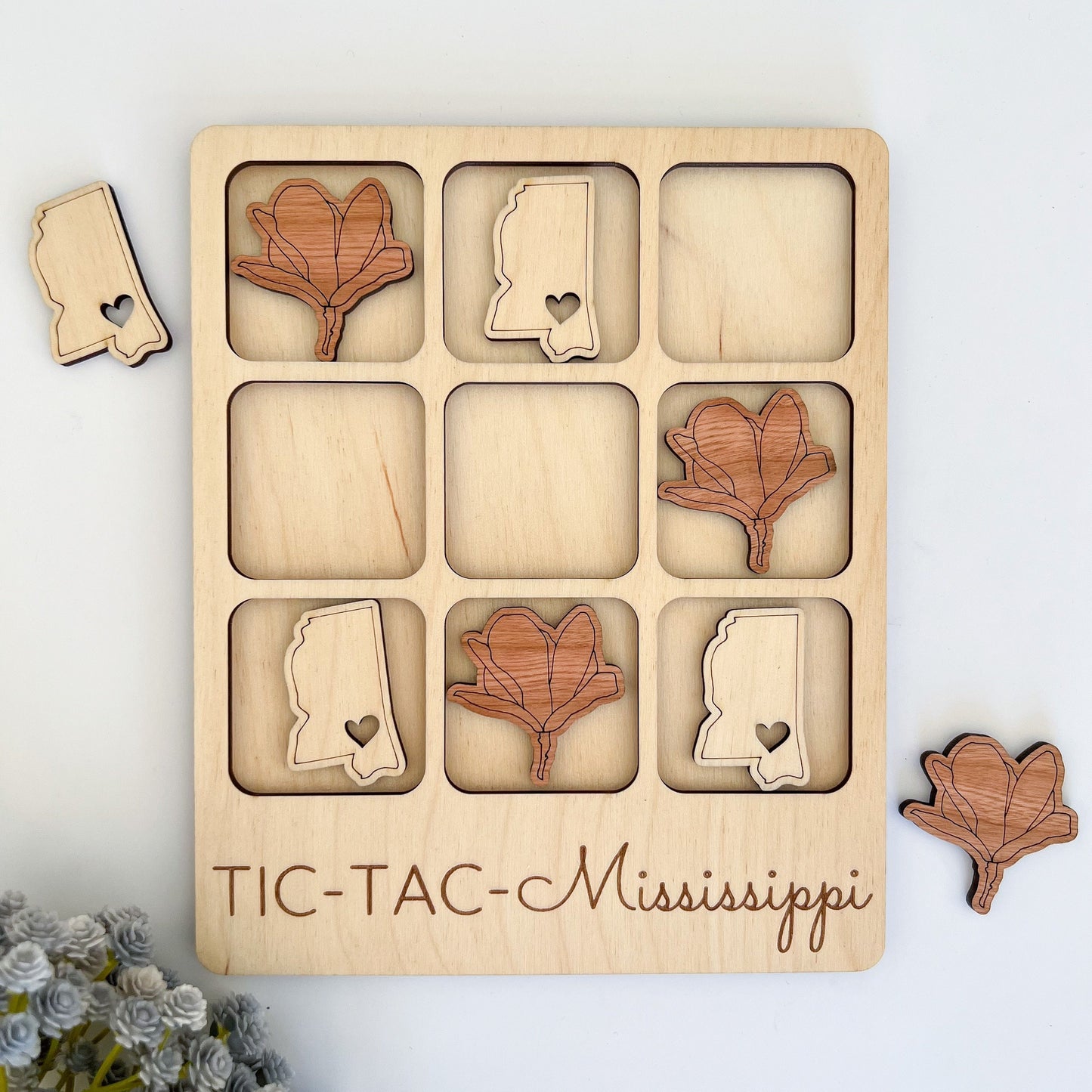 a wooden puzzle with a picture of the state of michigan