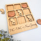 a wooden tic - tac - a - new - jersey board game with